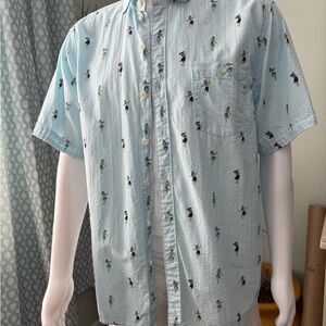 Tommy Bahama Sky Blue Surfer Print Shirt